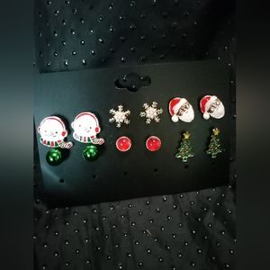 Christmas earrings for pierced ears